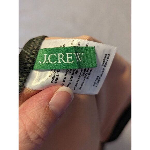 J Crew Green Mid Rise Cheeky Coverage Bikini Swim Bottom Size Medium (874) - Picture 5 of 12